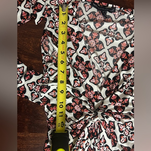 WHBM White House Black Market Maxi Dress Twist Front Batik Print Knit Sz: XS197D - Picture 4 of 11